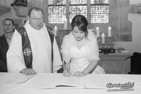 Signature des registres Mariage Bretagne